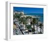 Seaside Promenade Sitges Spain-null-Framed Art Print