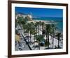 Seaside Promenade Sitges Spain-null-Framed Art Print