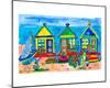 Seaside Row Houses-Deborah Cavenaugh-Mounted Art Print