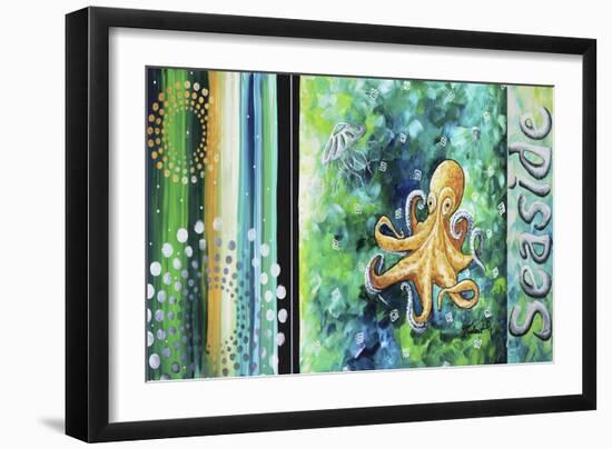 Seaside Sea of Whimsy-Megan Aroon Duncanson-Framed Premium Giclee Print