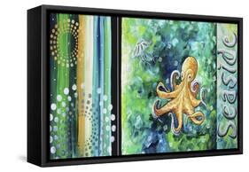 Seaside Sea of Whimsy-Megan Aroon Duncanson-Framed Stretched Canvas