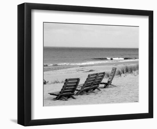 Seaside Seating-Eve Turek-Framed Art Print