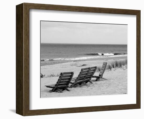 Seaside Seating-Eve Turek-Framed Art Print