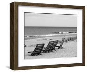 Seaside Seating-Eve Turek-Framed Art Print
