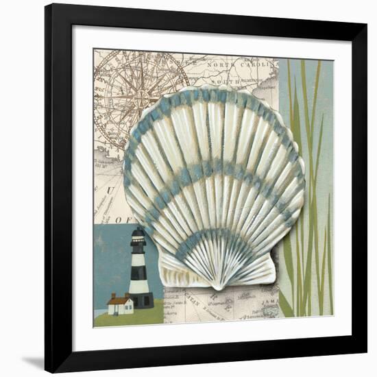 Seaside Shell II-Chariklia Zarris-Framed Art Print