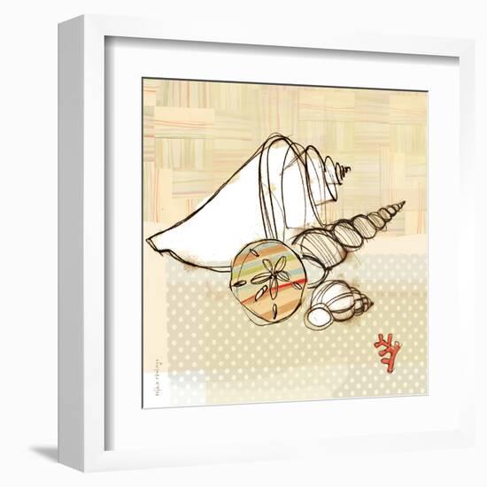 Seaside Shells in Group-Robbin Rawlings-Framed Art Print