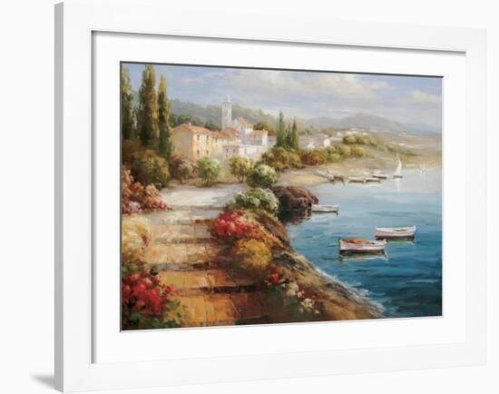 Seaside Stairsteps-Catano-Framed Art Print