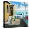 Seaside Steps-Rick Novak-Stretched Canvas