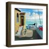 Seaside Steps-Rick Novak-Framed Art Print