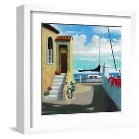 Seaside Steps-Rick Novak-Framed Art Print