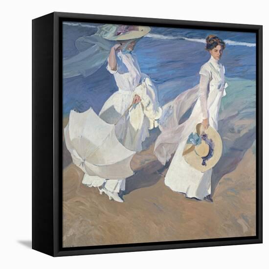 Seaside Stroll-Joaqu?n Sorolla y Bastida-Framed Stretched Canvas