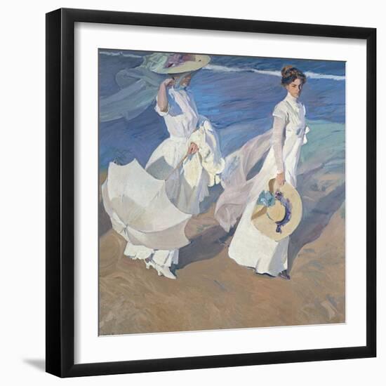 Seaside Stroll-Joaqu?n Sorolla y Bastida-Framed Photographic Print