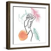 Seaside Summer Figurative I-Elizabeth Medley-Framed Art Print