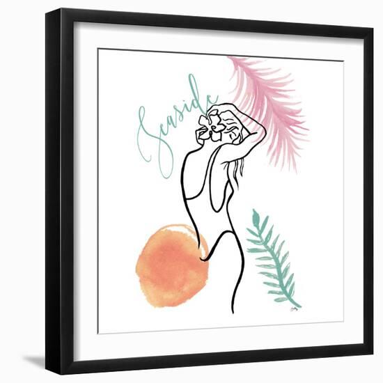 Seaside Summer Figurative I-Elizabeth Medley-Framed Art Print