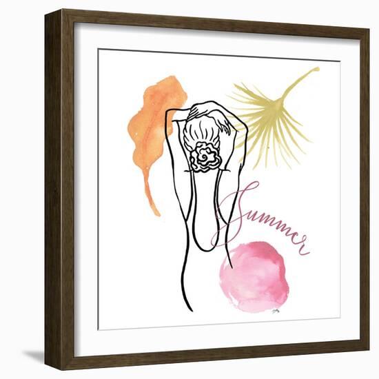 Seaside Summer Figurative II-Elizabeth Medley-Framed Art Print