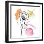 Seaside Summer Figurative II-Elizabeth Medley-Framed Art Print