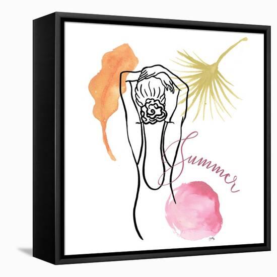 Seaside Summer Figurative II-Elizabeth Medley-Framed Stretched Canvas