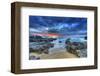 Seaside Sunset Dramatic Sky-null-Framed Art Print