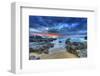 Seaside Sunset Dramatic Sky-null-Framed Art Print