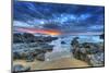 Seaside Sunset Dramatic Sky-null-Mounted Art Print