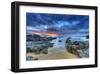 Seaside Sunset Dramatic Sky-null-Framed Art Print