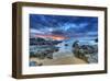 Seaside Sunset Dramatic Sky-null-Framed Art Print
