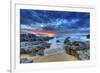 Seaside Sunset Dramatic Sky-null-Framed Art Print