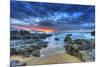 Seaside Sunset Dramatic Sky-null-Mounted Art Print