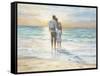 Seaside Sunset-Karen Wallis-Framed Stretched Canvas