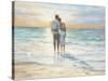 Seaside Sunset-Karen Wallis-Stretched Canvas