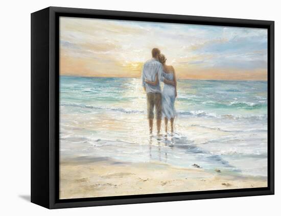 Seaside Sunset-Karen Wallis-Framed Stretched Canvas