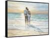 Seaside Sunset-Karen Wallis-Framed Stretched Canvas