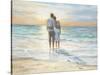 Seaside Sunset-Karen Wallis-Stretched Canvas