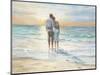 Seaside Sunset-Karen Wallis-Mounted Premium Giclee Print