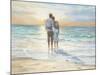 Seaside Sunset-Karen Wallis-Mounted Art Print