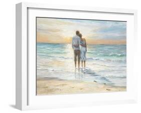 Seaside Sunset-Karen Wallis-Framed Art Print