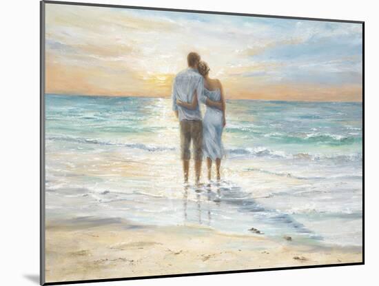 Seaside Sunset-Karen Wallis-Mounted Art Print