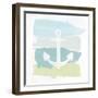 Seaside Swatch Anchor-Moira Hershey-Framed Art Print