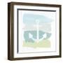 Seaside Swatch Anchor-Moira Hershey-Framed Art Print