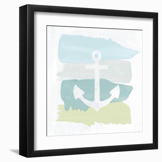 Seaside Swatch Anchor-Moira Hershey-Framed Art Print