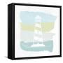 Seaside Swatch Lighthouse-Moira Hershey-Framed Stretched Canvas