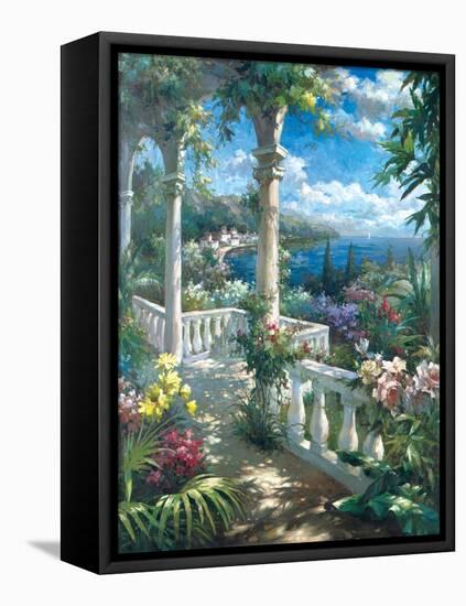 Seaside Terrace-James Reed-Framed Stretched Canvas