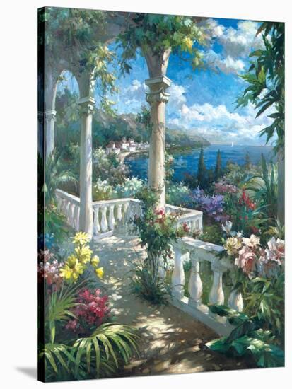 Seaside Terrace-James Reed-Stretched Canvas