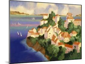 Seaside Village IV-Max Hayslette-Mounted Premium Giclee Print