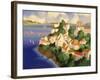 Seaside Village IV-Max Hayslette-Framed Giclee Print