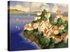 Seaside Village IV-Max Hayslette-Stretched Canvas