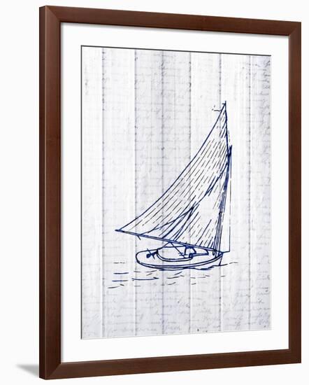 Seaside Wood 3-Kimberly Allen-Framed Art Print