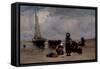 Seaside-Bernardus Johannes Blommers-Framed Stretched Canvas