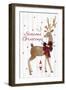 Season's Greetings Deer-PI Studio-Framed Art Print