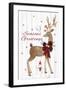 Season's Greetings Deer-PI Studio-Framed Art Print